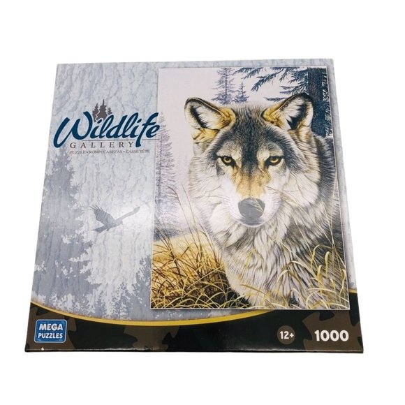 Mega Puzzles Other - New Wolf Jigsaw Puzzle 1000 Piece THE WATCHER Mega Puzzles Wildlife Gallery